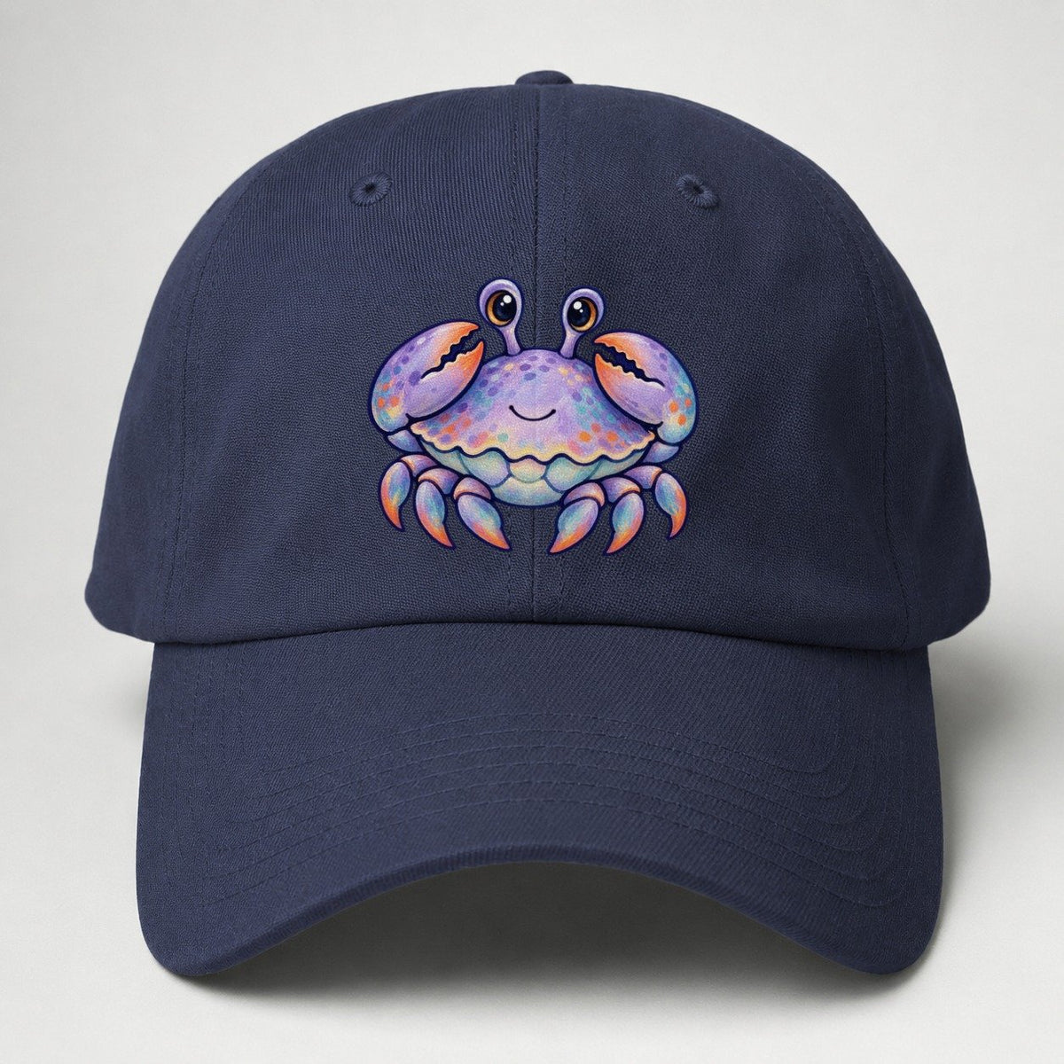 Crab Tucked Claw Hug Sea Sprite Baseball Cap – Twilight Navy