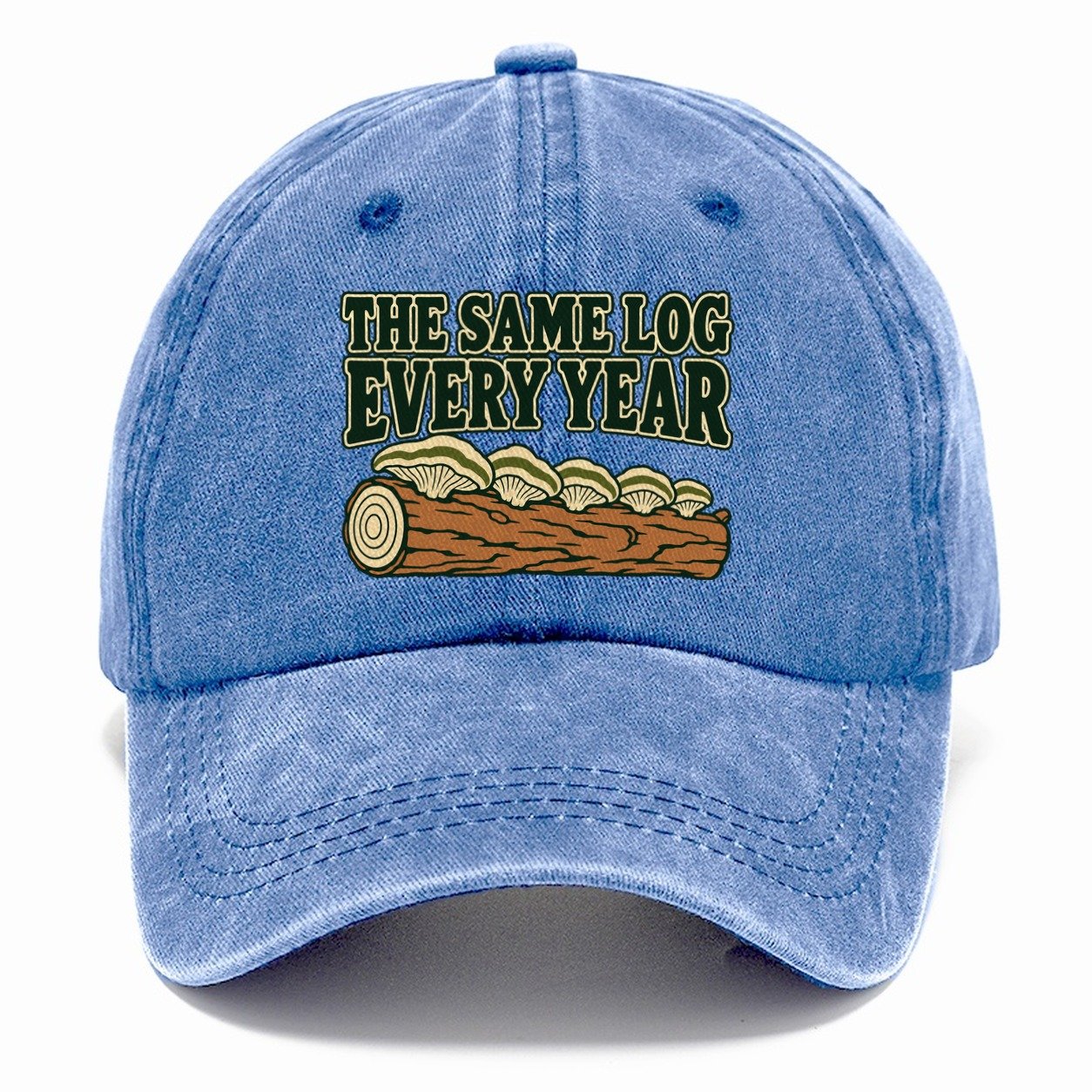 The Same Log Every Year Foraging And Mycology Classic Cap – Summer Sky