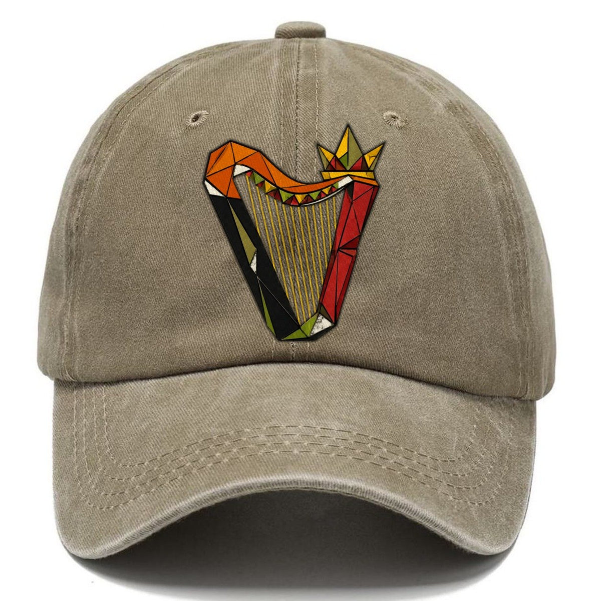 Irish Harp Portrait Classic Cap – Warm Sand