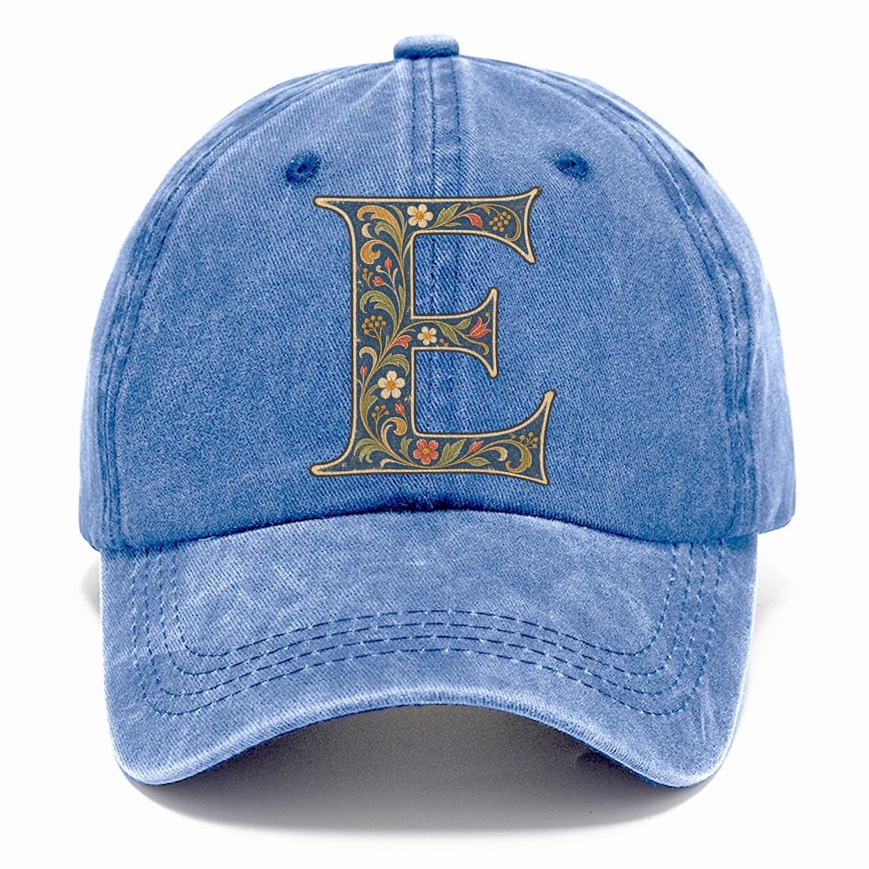 Wildflower E Monogram Classic Cap – Summer Sky