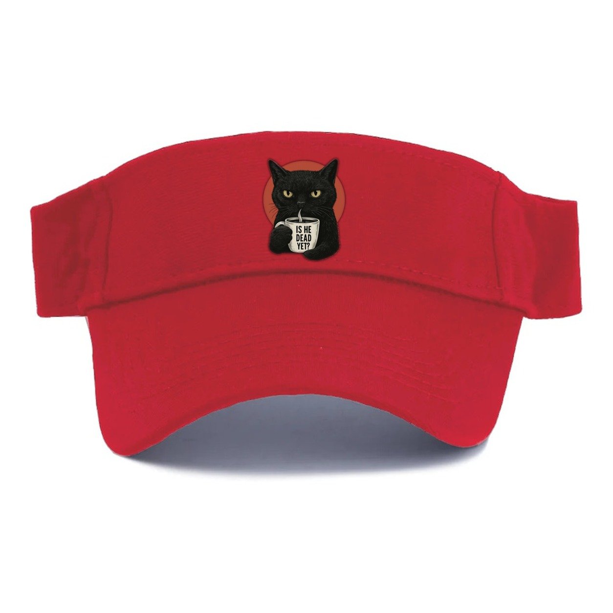 Is He Dead Yet Cat Visor – Red