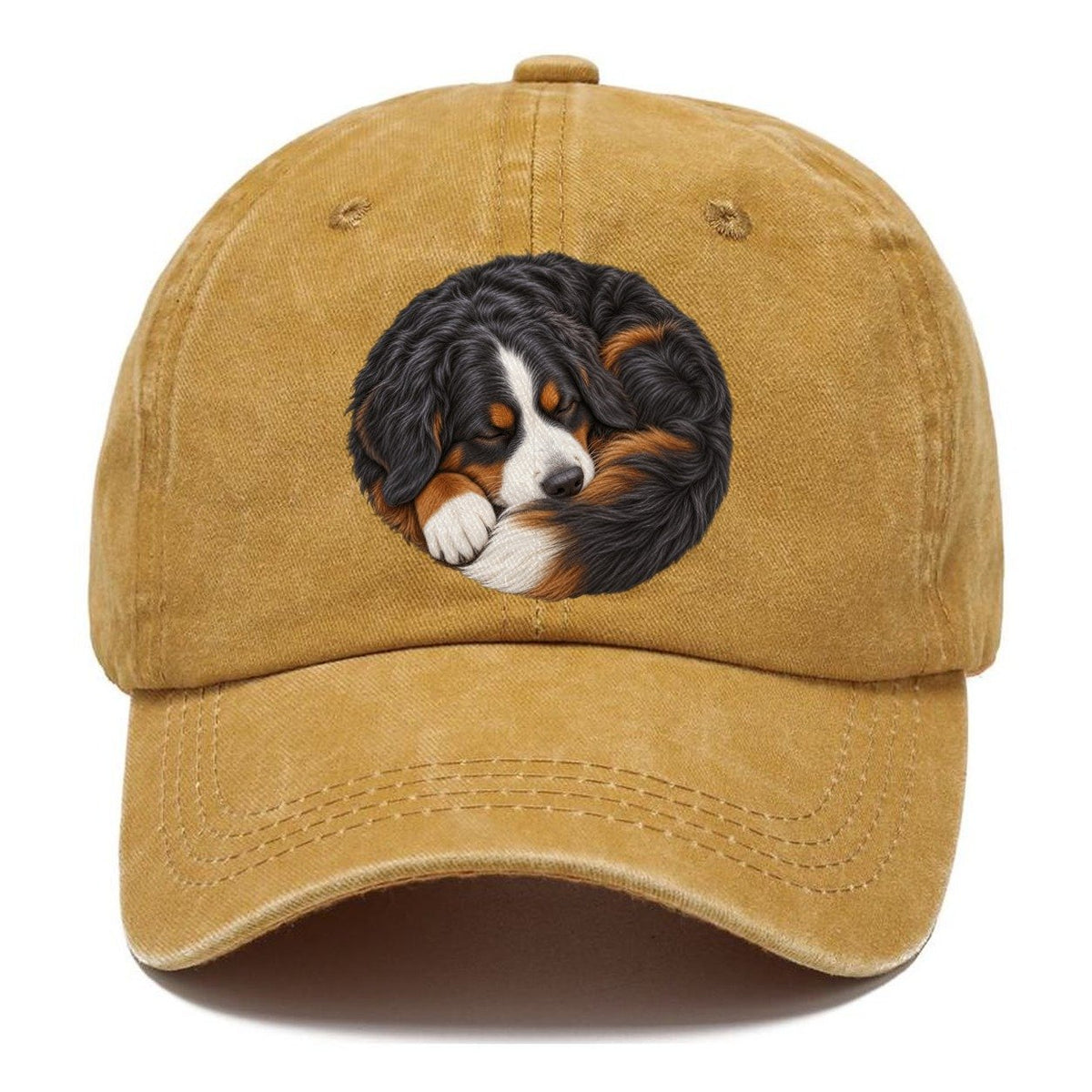 Bernese Round Hearth Nap Pastimes Companions Classic Cap – Golden Harvest