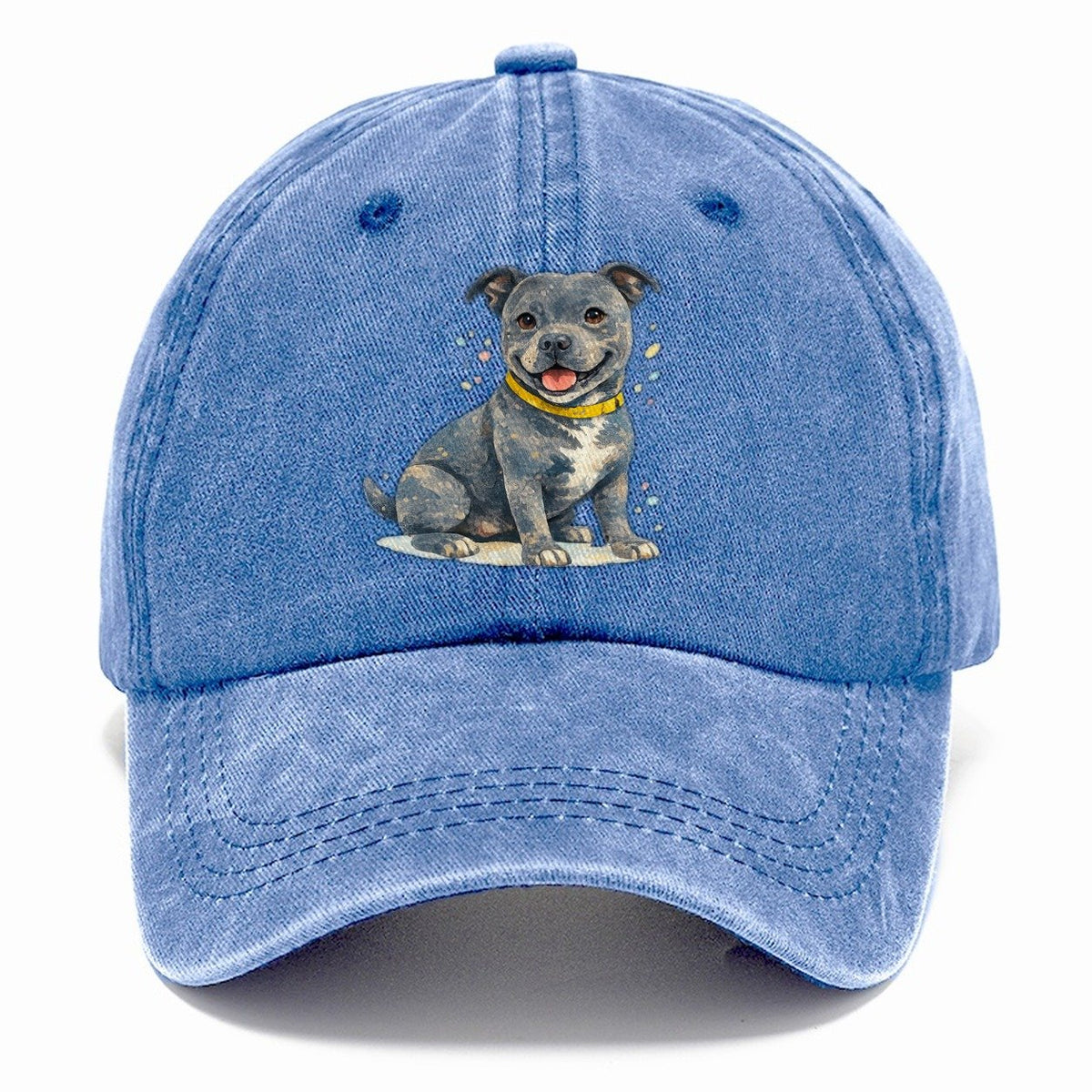 Staffordshire Bull Terrier Opposite Classic Cap – Summer Sky