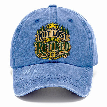 Not Lost Just Retired Retired Living Classic Cap – Summer Sky