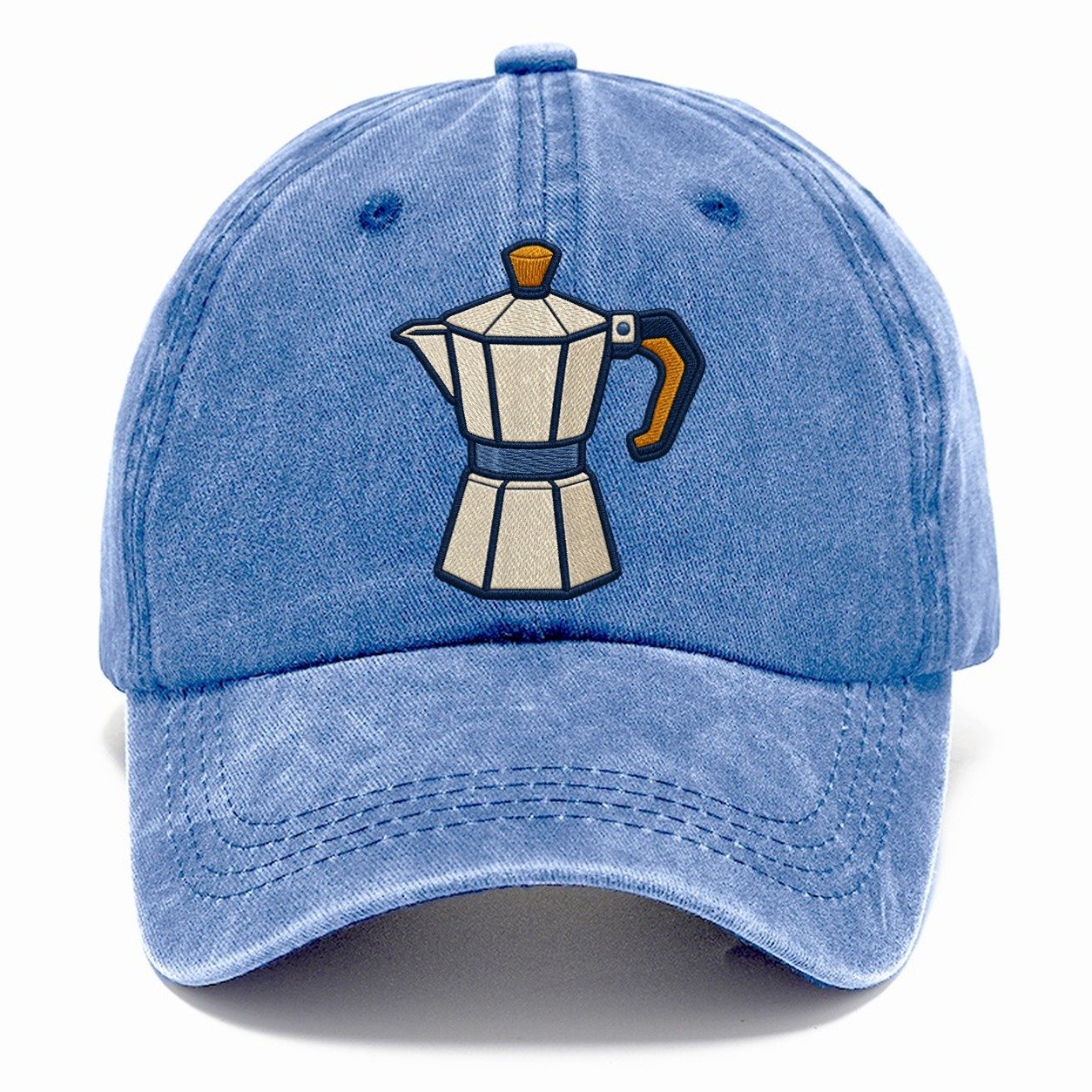 Moka Coffee Pot Tiny Solo Marks Classic Cap – Summer Sky