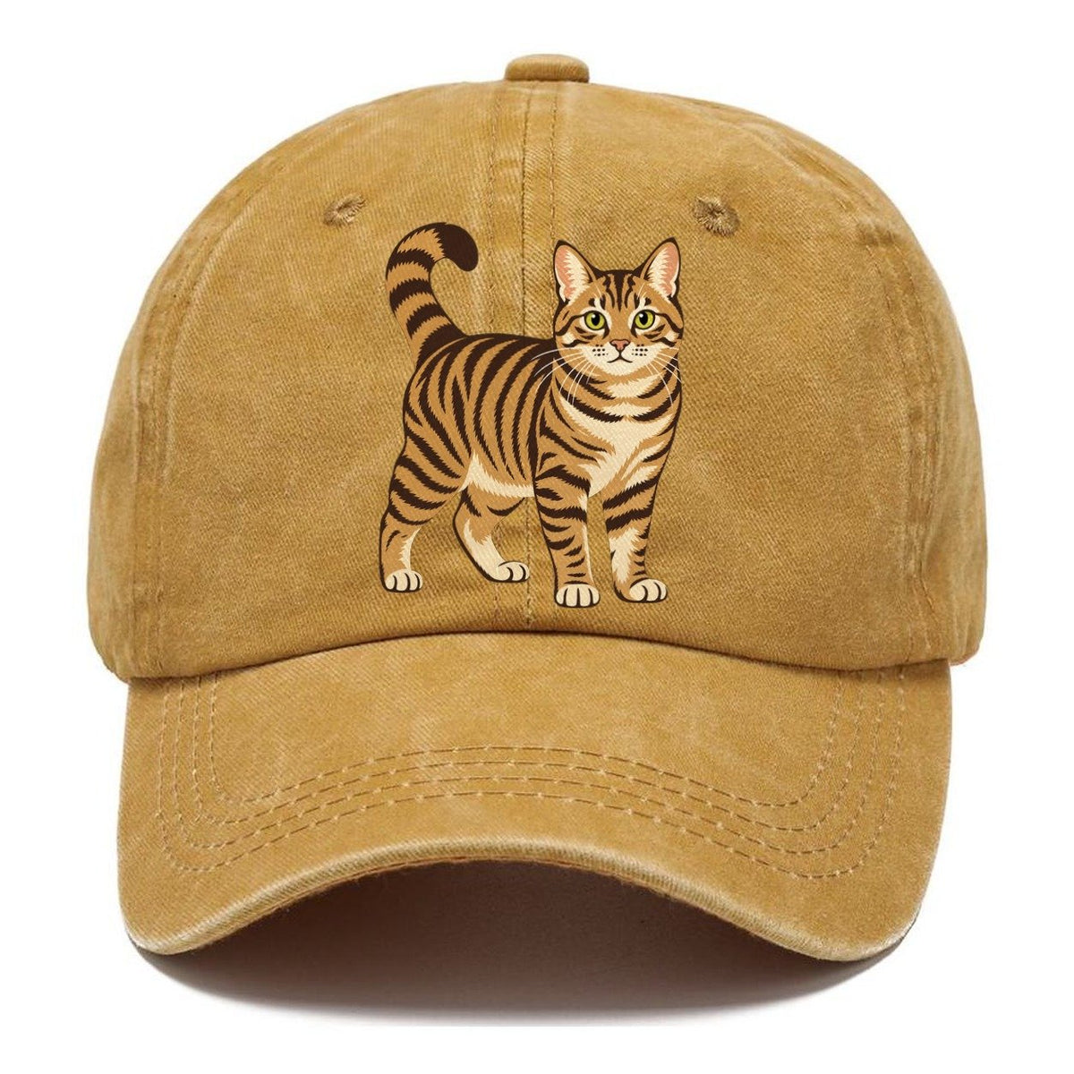 Chinese Li Hua Standing Three Quarter Rare Cat Breeds Classic Cap – Golden Harvest