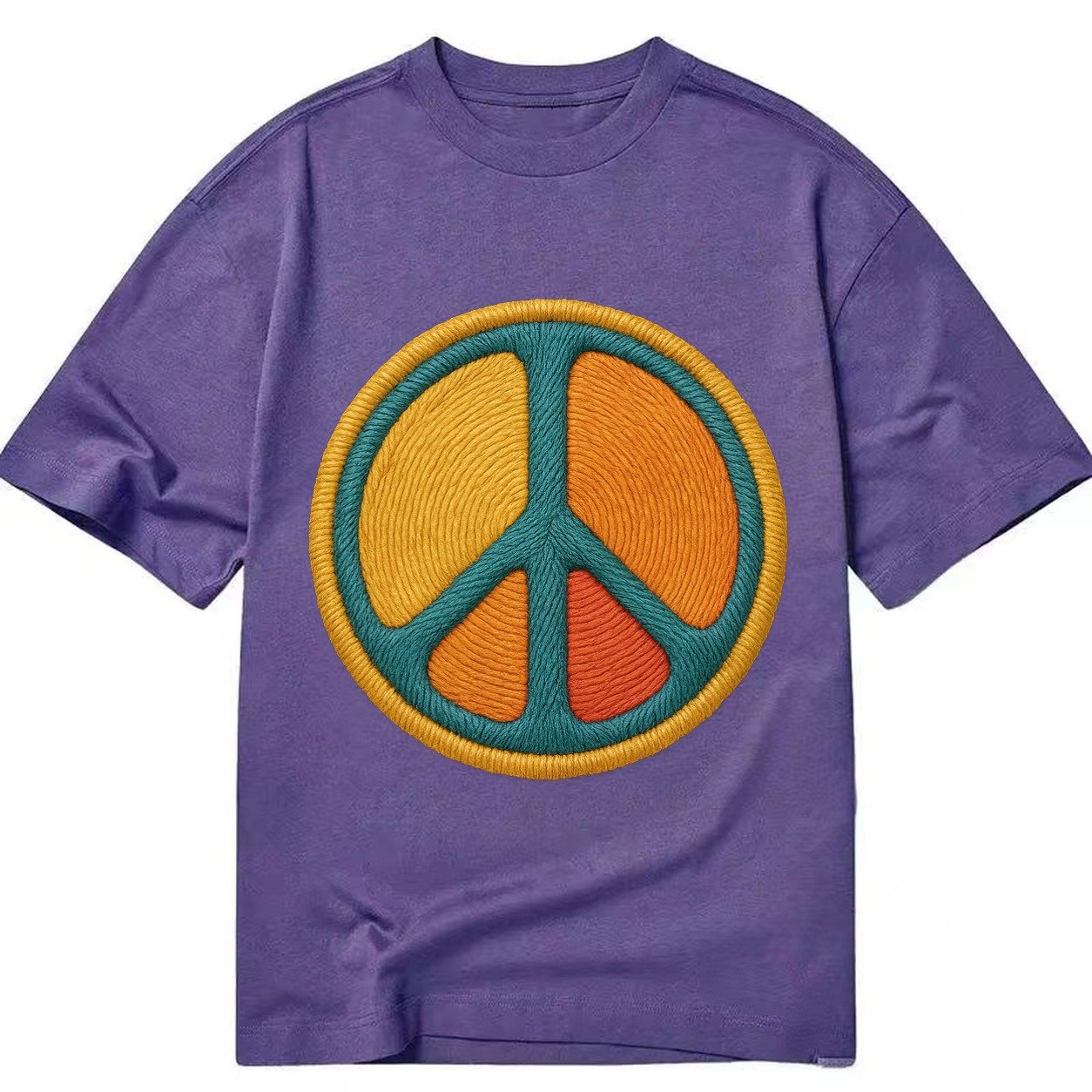 Golden Peace Classic T-shirt – Purple