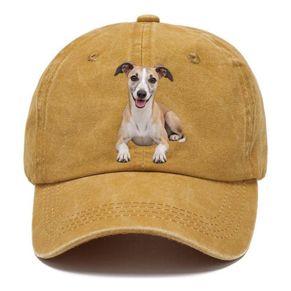Whippet Lying Down Top Breeds Classic Cap – Golden Harvest