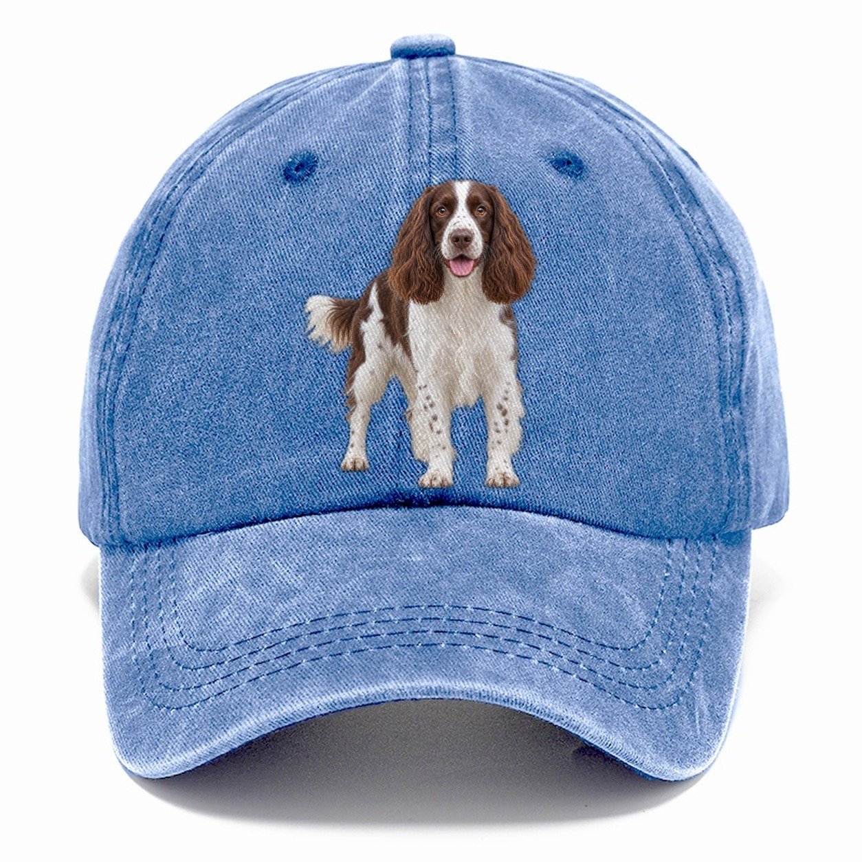 English Springer Spaniel Standing Top Breeds Classic Cap – Summer Sky