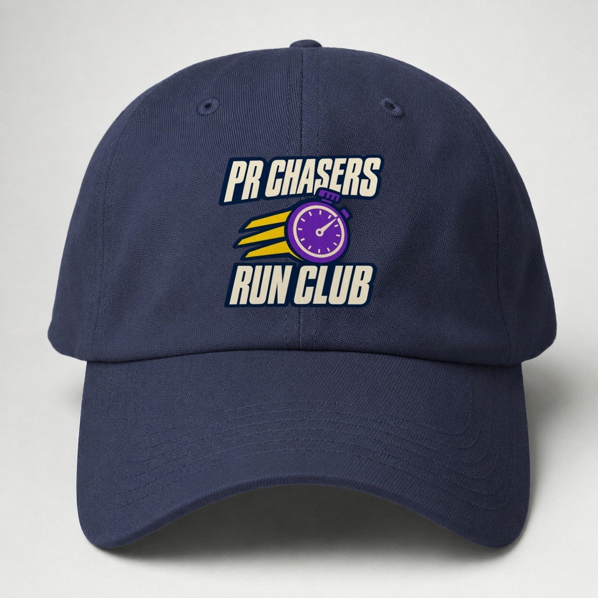 Pr Chasers Run Club 90S Running Clubs Baseball Cap – Twilight Navy