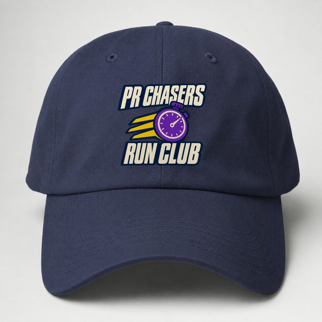 Pr Chasers Run Club 90S Running Clubs Baseball Cap – Twilight Navy