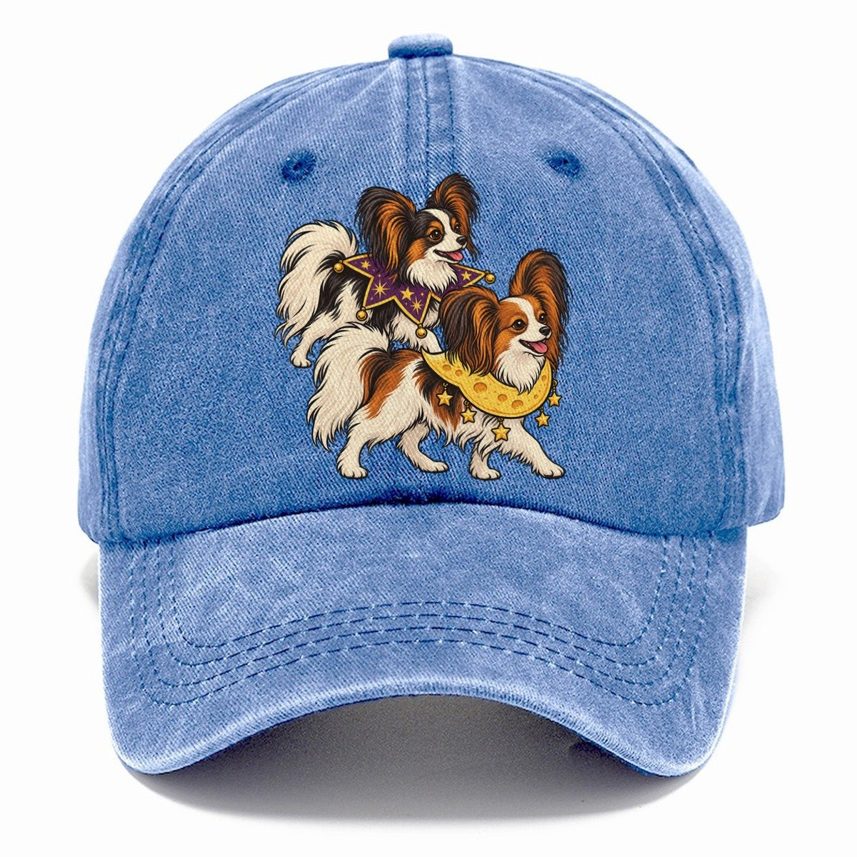 2 Papillons In Halloween Costumes Hdp 26 Parade Lineup Halloween Dog Parade Classic Cap – Summer Sky