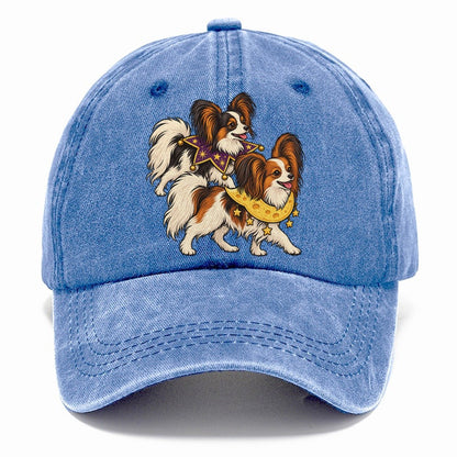 2 Papillons In Halloween Costumes Hdp 26 Parade Lineup Halloween Dog Parade Classic Cap – Summer Sky