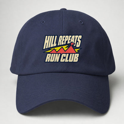 Hill Repeats Run Club 90S Running Clubs Baseball Cap – Twilight Navy