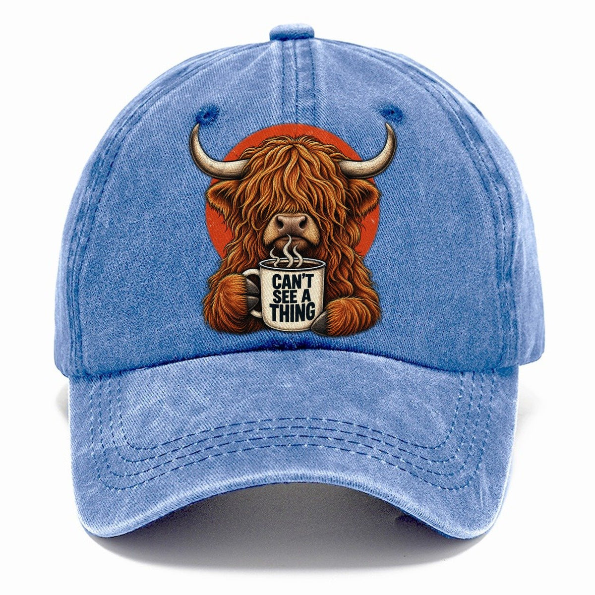 Highland Cow Mug Truths Classic Cap – Summer Sky
