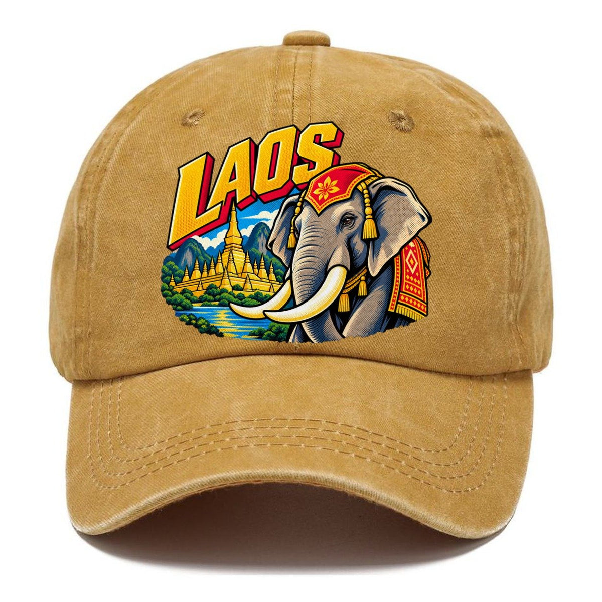 LAOS Elephant Temple Classic Cap – Golden Harvest