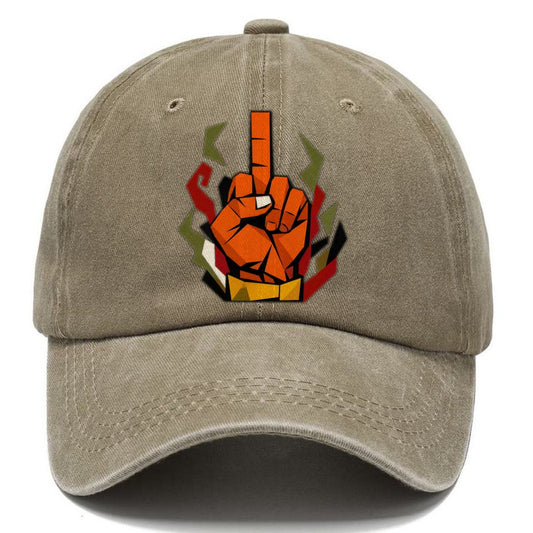 Middle Finger Classic Cap – Warm Sand