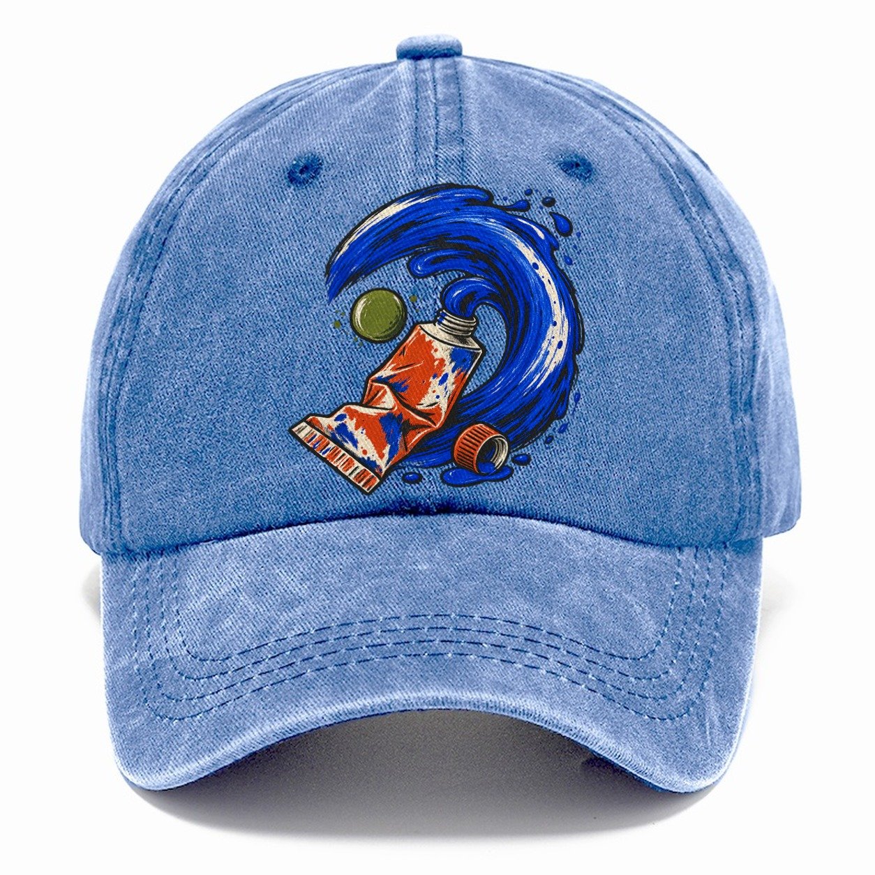 Cobalt Brush Wave Clay Color Makers Classic Cap – Summer Sky