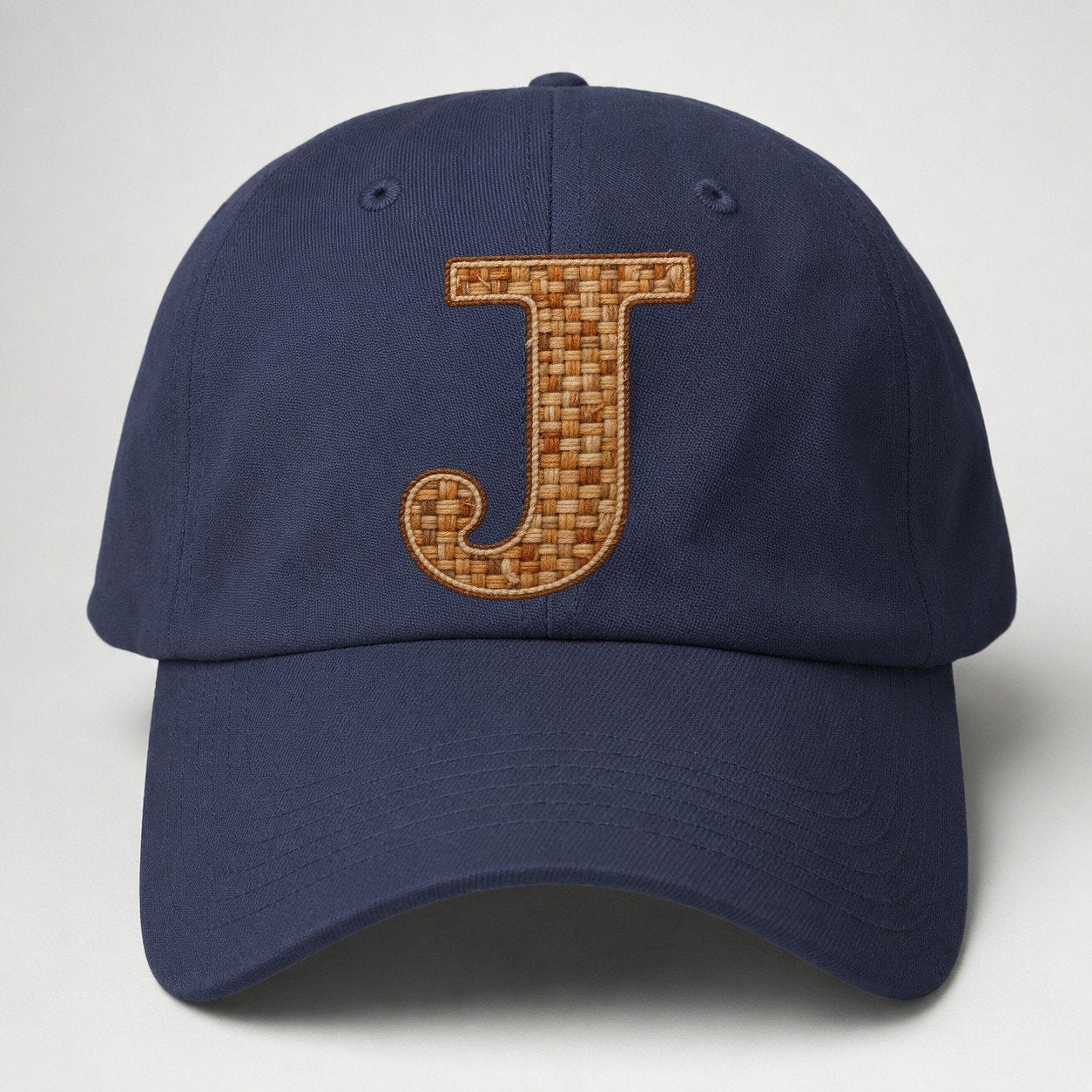 Woven Tweed J Monogram Baseball Cap – Twilight Navy