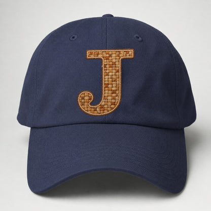 Woven Tweed J Monogram Baseball Cap – Twilight Navy