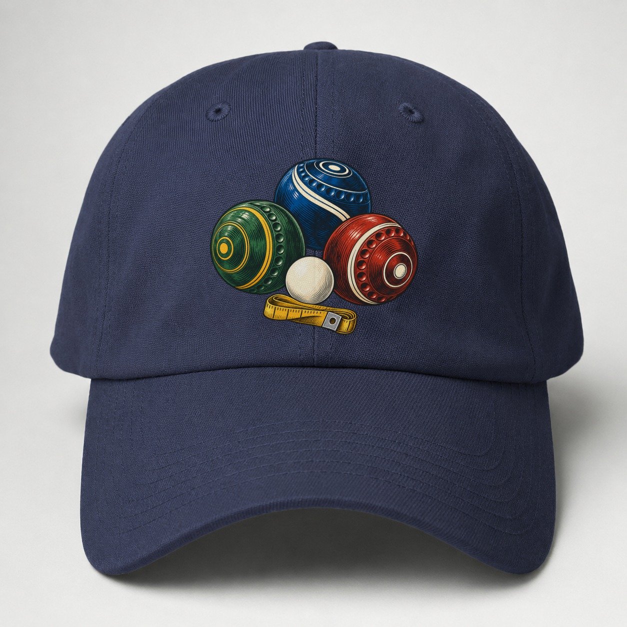 Lawn Bowls And White Jack Australia Cultural Icons Baseball Cap – Twilight Navy