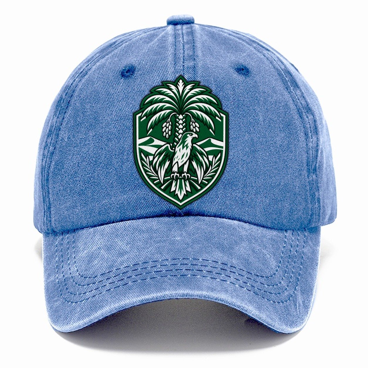 Saudi Arabia Minimal Emblem Country Logos Classic Cap – Summer Sky