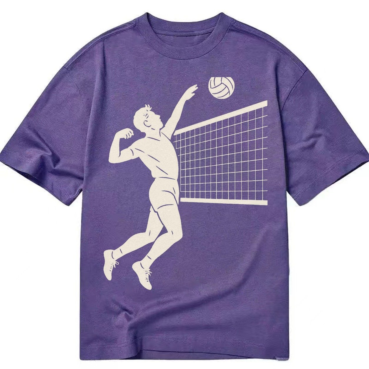 Volleyball Player At Net 66ebe1 Classic T-shirt – Purple