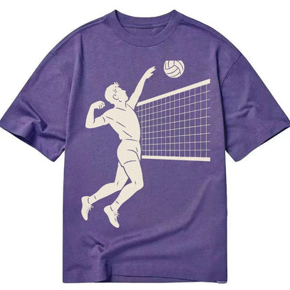 Volleyball Player At Net 66ebe1 Classic T-shirt – Purple