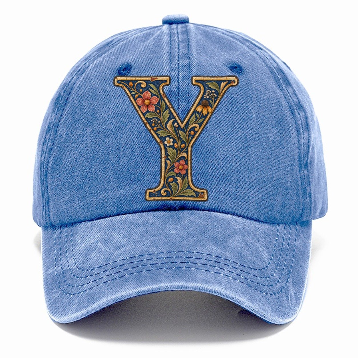 Wildflower Y Monogram Classic Cap – Summer Sky
