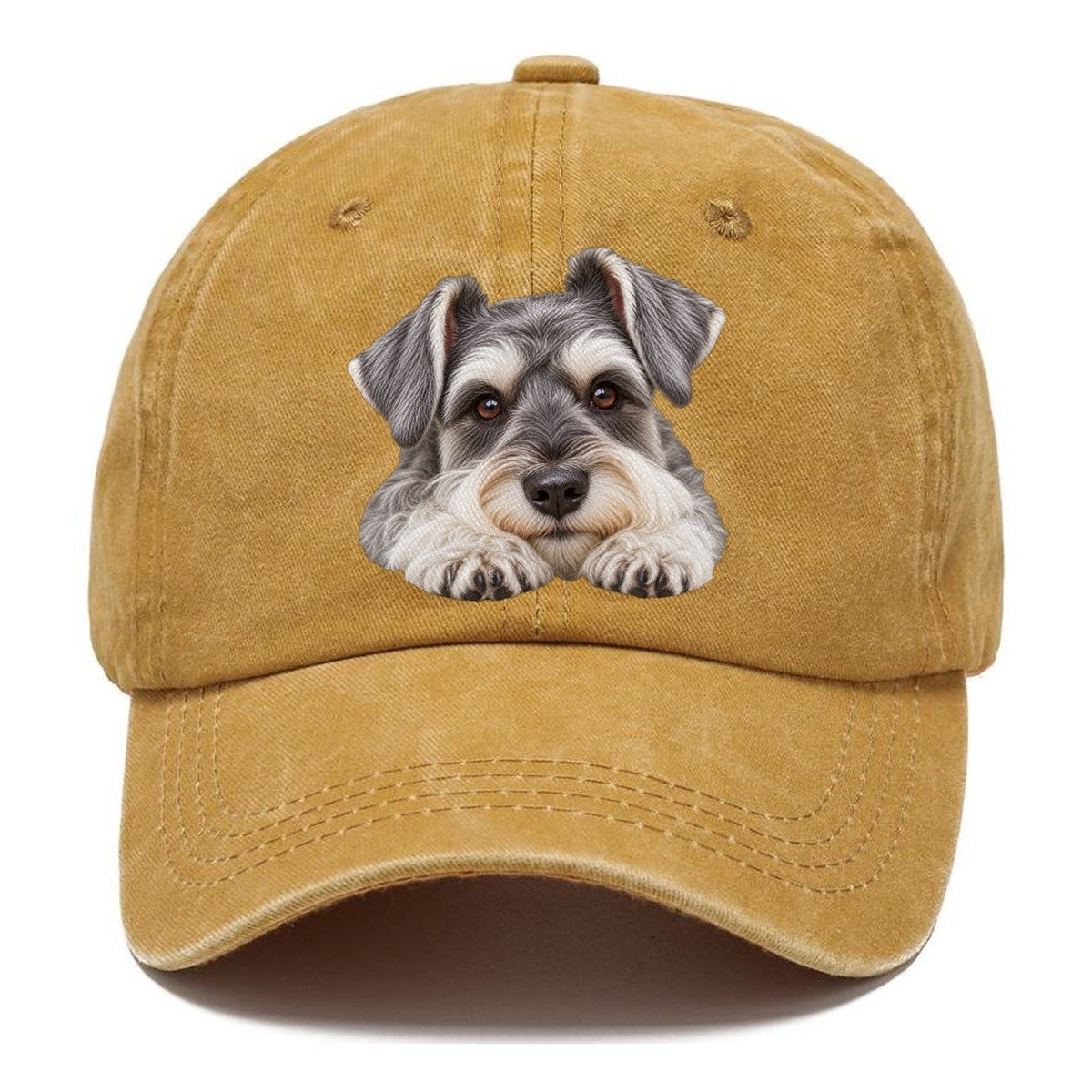 Schnauzer Chin On Paws Character Club Classic Cap – Golden Harvest