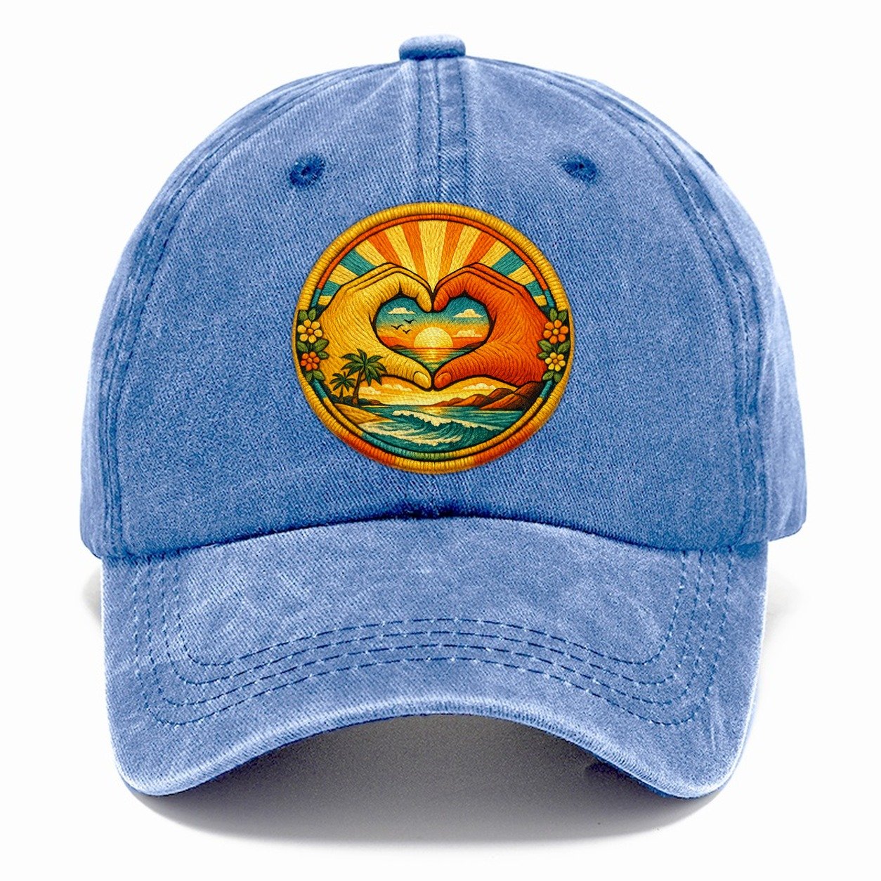Golden Peace Classic Cap – Summer Sky