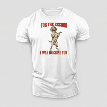 Vizsla Dog Declarations Cotton T-Shirt – White
