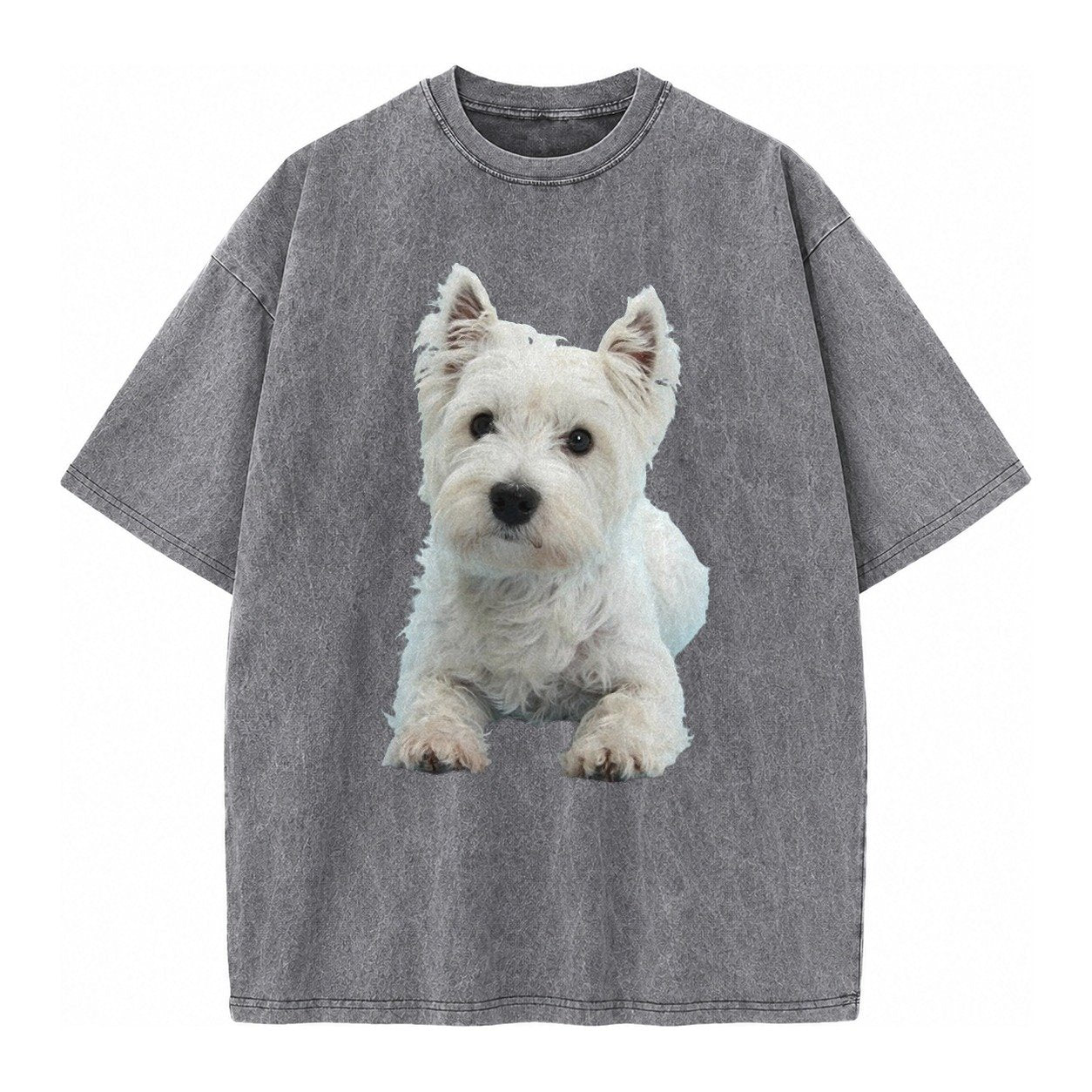 West Highland White Terrier Vintage T-shirt – Grey
