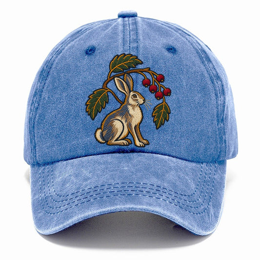 Scottish Rowan And Mountain Hare Uk Culture Heritage Classic Cap – Summer Sky