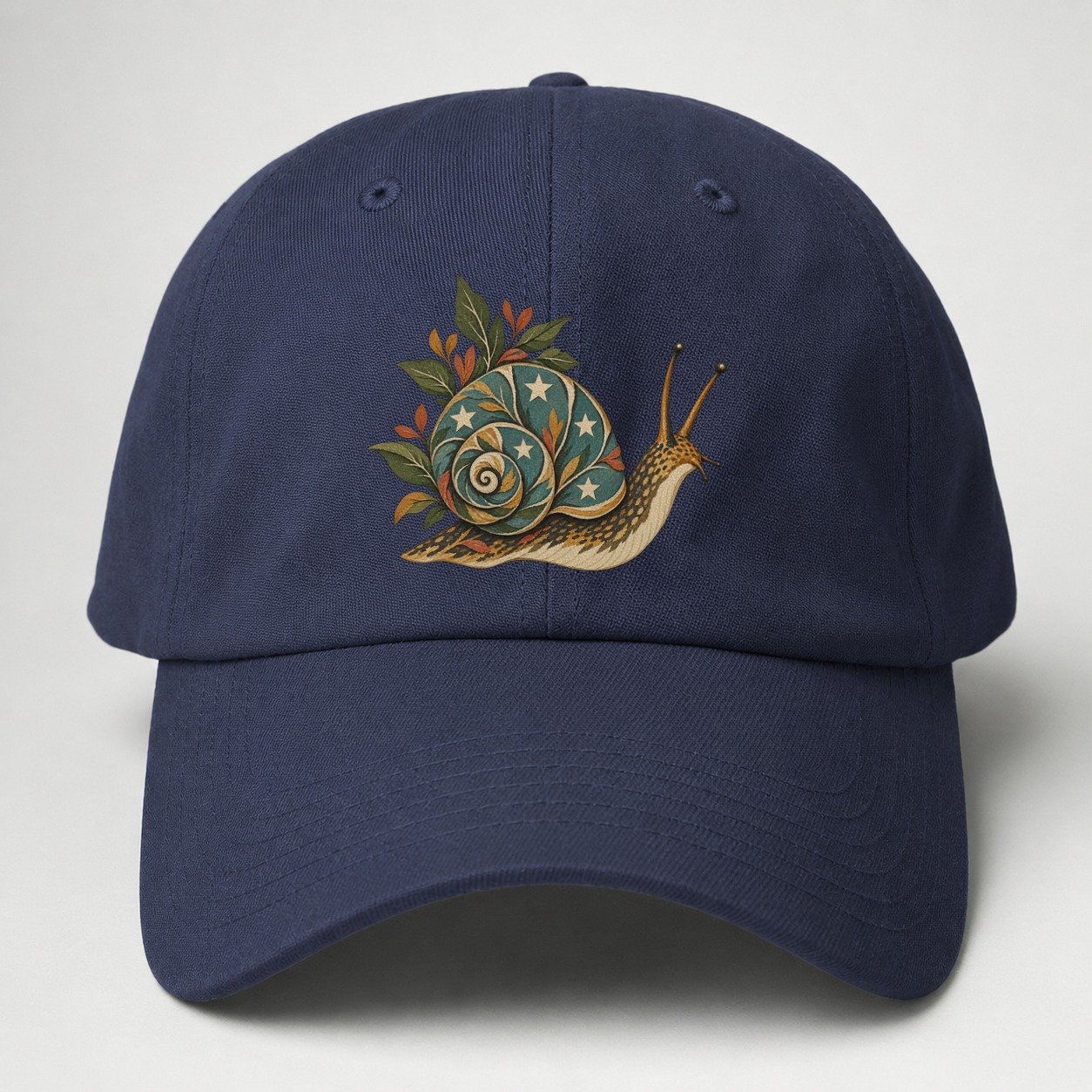Snail Carrying Starlight Gentle Wild Baseball Cap – Twilight Navy