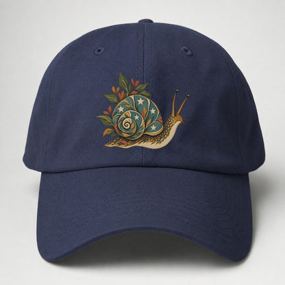 Snail Carrying Starlight Gentle Wild Baseball Cap – Twilight Navy