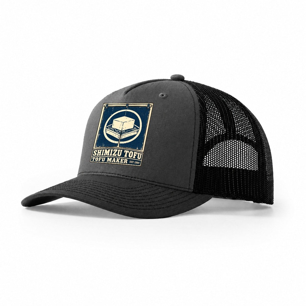 Shimizu Tofu Works Noren Trade Co Trucker Hat – Dark Grey Black