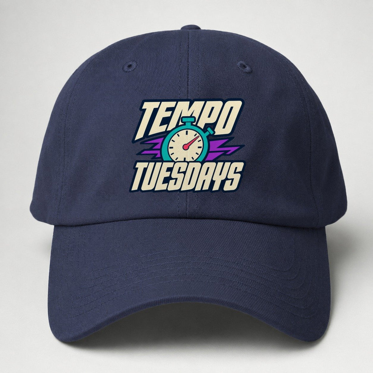 Tempo Tuesdays 90S Running Clubs Baseball Cap – Twilight Navy