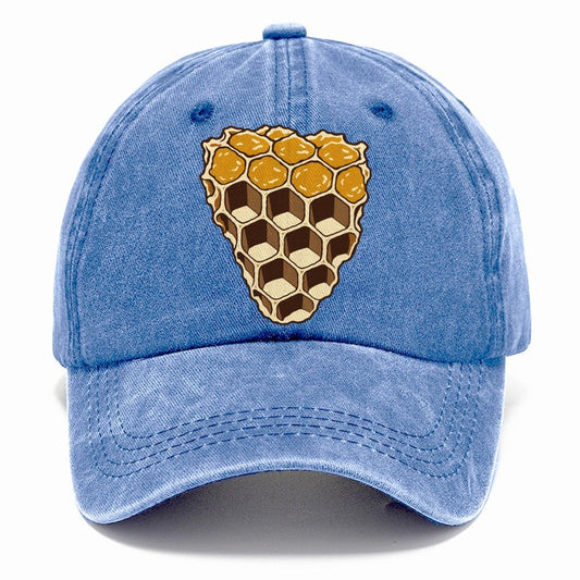Wax Comb Cross Section Beekeeping Classic Cap – Summer Sky