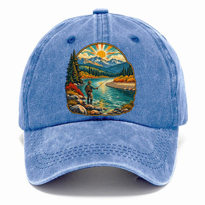 River Bend Fly Water Fishing Club Classic Cap – Summer Sky