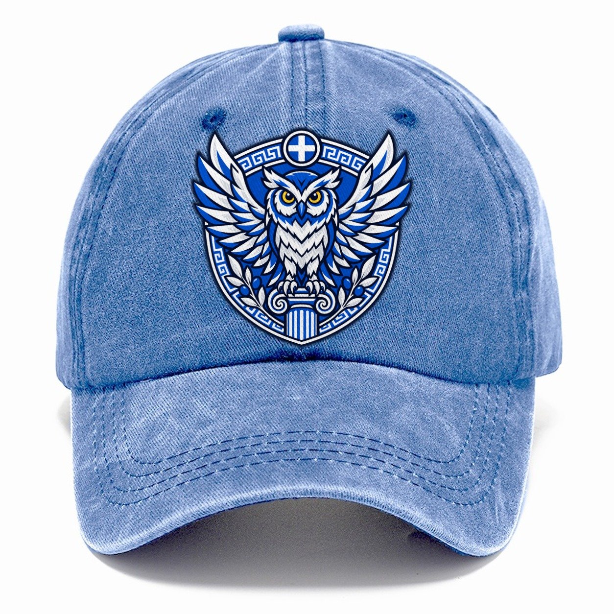 Greece Minimal Emblem Country Logos Classic Cap – Summer Sky