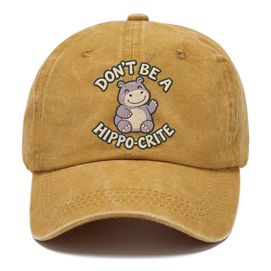 Hippo Animal Puns Classic Cap – Golden Harvest