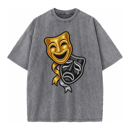 Broadway Masks Vintage T-shirt – Grey