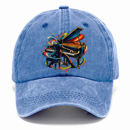 Grand Piano Icon Music Instruments Classic Cap – Summer Sky
