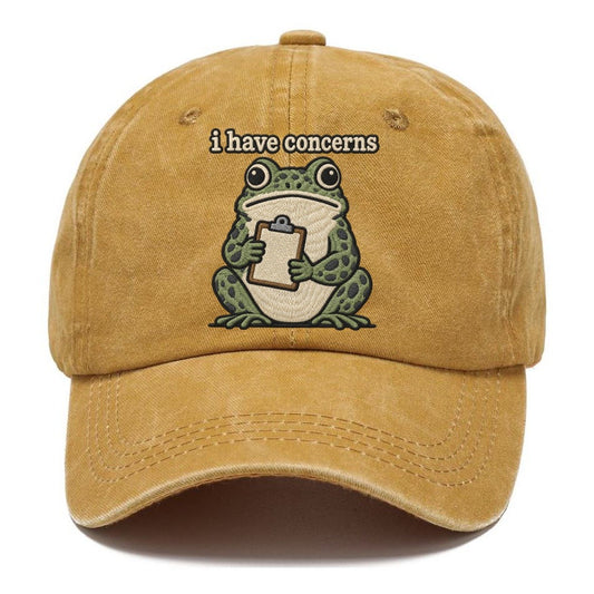 I Have Concerns Strongly Worded Classic Cap – Golden Harvest