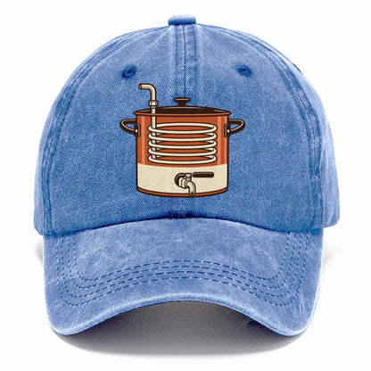 Kettle And Coil Drawing Homebrewing Classic Cap – Summer Sky