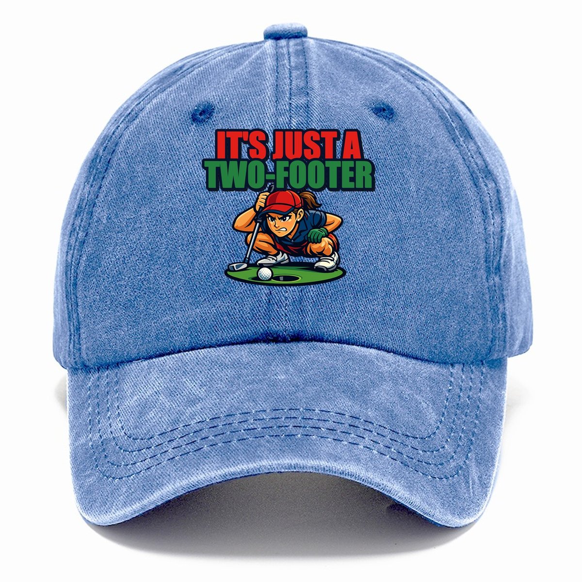 It Is Just A Two Footer Golf Classic Cap – Summer Sky