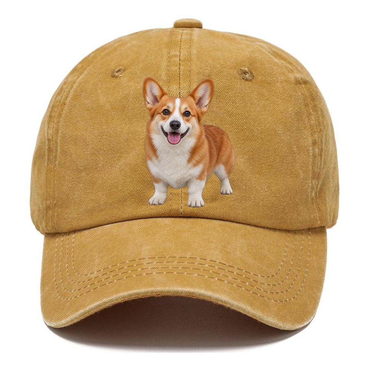 Pembroke Welsh Corgi Standing Front Facing Top Breeds Classic Cap – Golden Harvest