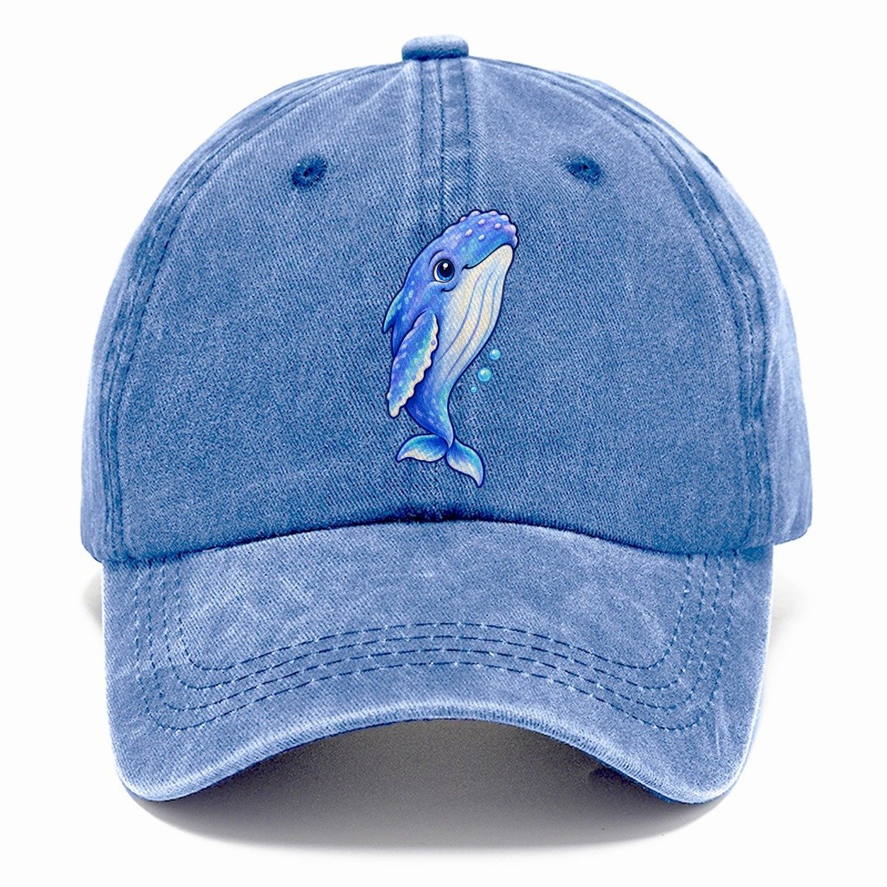 Humpback Whale Gentle Rise Sea Sprite Classic Cap – Summer Sky