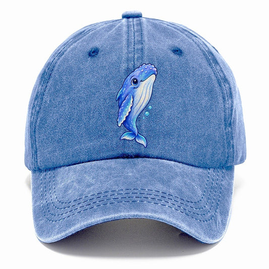 Humpback Whale Gentle Rise Sea Sprite Classic Cap – Summer Sky